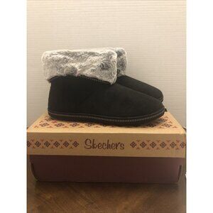Skechers Cozy Campfire Meant To Be Slippers in Black Size 8.5